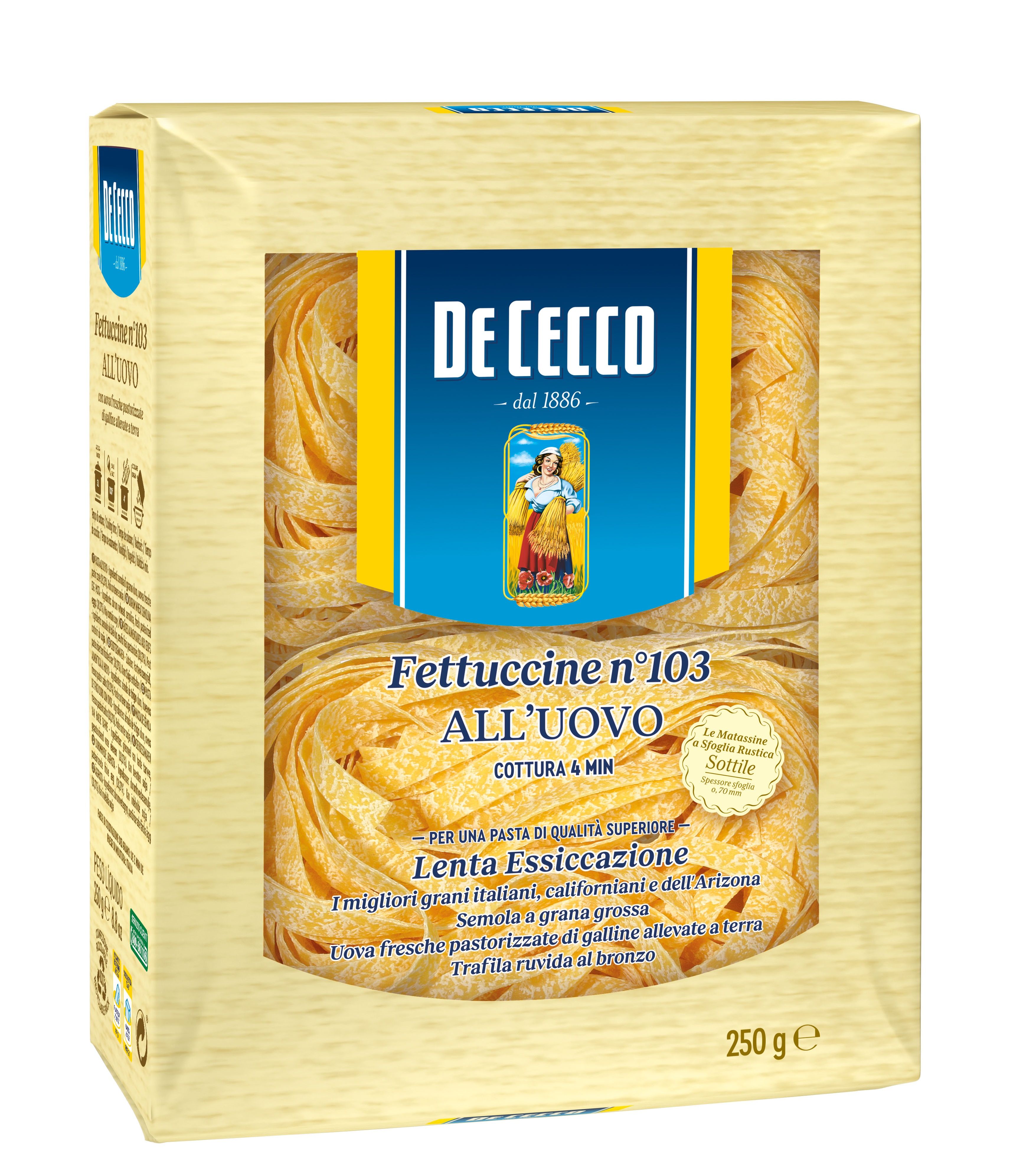 De Cecco Egg Pasta Fettuccine Nest